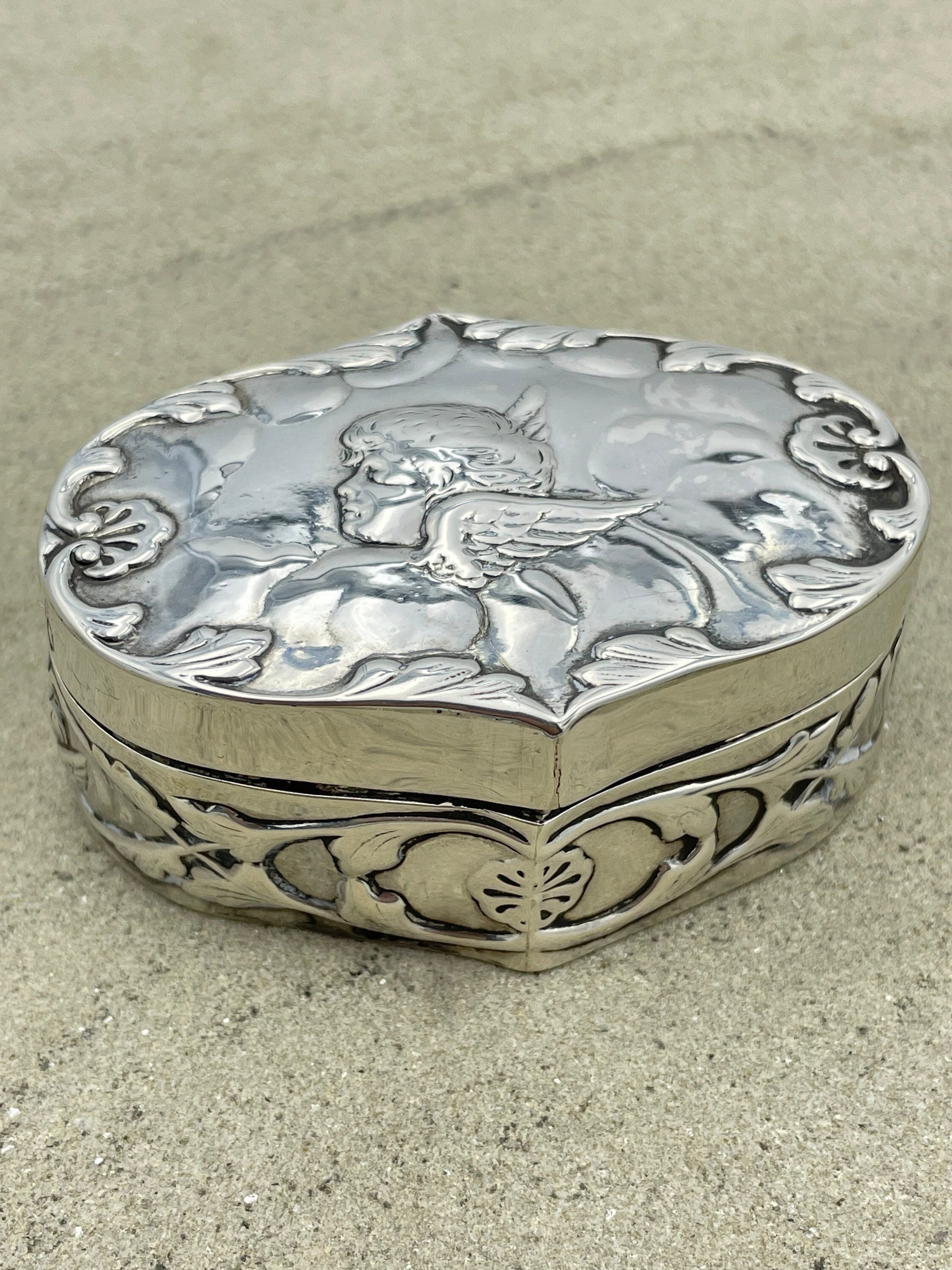 The Gryphon's Nest | Antique ring box, Antique silver rings, Antique silver